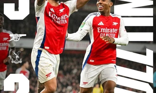 华体会体育-【联赛杯】热苏斯帽子戏法，阿森纳逆转水晶宫进4强！