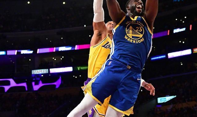 华体会官网-格林谦称勇士非争冠队 但他们把大热湖人踩在脚下